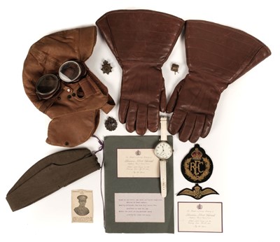 Lot 92 - Royal Flying Corps - Captain F.A. Durrad, Killed in Action 8 November 1917