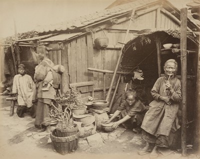 Lot 252 - Thomson (John, 1837-1921). Houses of the Poor, Canton, c. 1869, albumen print