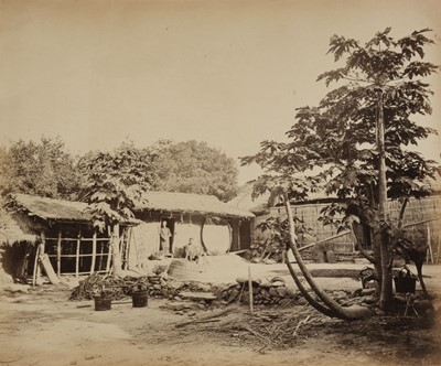 Lot 275 - Thomson (John, 1837-1921). A Pe-Po-Hoan [Pepohoan] Dwelling, [Taiwan], 1871, albumen print