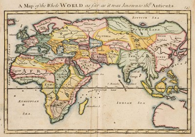 Lot 12 - Moll (Herman). Geographia Classica: The Geography of the Ancients ..., 1717