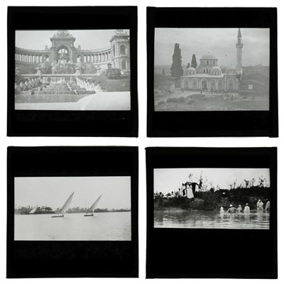 Lot 137 - Egypt & Greece. A group of approximately 85 diapositive magic lantern slides, c. 1920s