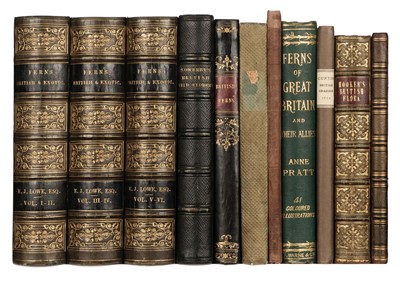 Lot 112 - Lowe (E. J.). Ferns, volumes 1-6, 1st edition, 1856-7, & 8 others, botany
