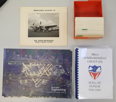 Lot 47 - Gibson (Michael L.). A WWII log book and aviation ephemera