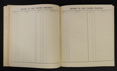 Lot 47 - Gibson (Michael L.). A WWII log book and aviation ephemera