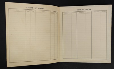 Lot 47 - Gibson (Michael L.). A WWII log book and aviation ephemera