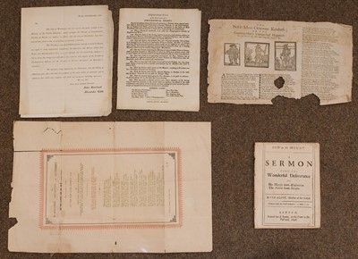 Lot 242 - Pamphlets & Broadsides. A collection of 17th-19th century pamphlets & broadsides etc.