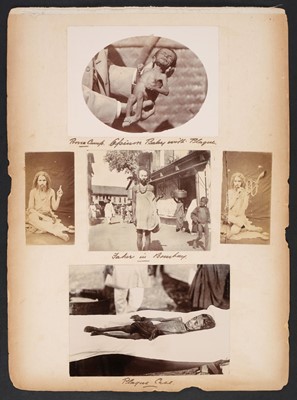 Lot 355 - India and the Third Plague Pandemic. A series of 10 gelatin silver print photographs