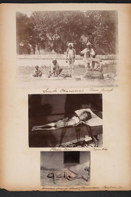 Lot 355 - India and the Third Plague Pandemic. A series of 10 gelatin silver print photographs