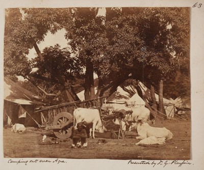 Lot 358 - India. A group of 16 assorted albumen print photographs of India, c. 1860s and later