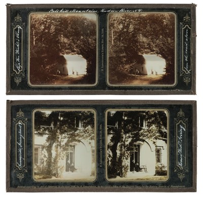 Lot 52 - Langenheim (Frederick, 1812-1879). Washington Irving outside his home, Sunnyside, Irvington, NY