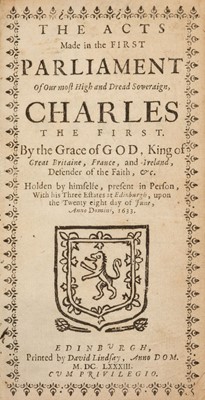Lot 91 - Scotland; Convention of Estates. Acts of Parliament, 1683, & 7 others