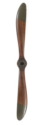 Lot 73 - Propeller. A WWI DH.5 two-blade propeller