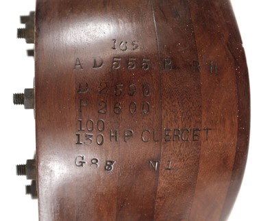 Lot 69 - Propeller. A fine WWI RNAS Fairy Hamble Baby propeller
