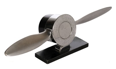 Lot 65 - Paperweight. Propeller Paperweight Deskpiece, circa 1930s