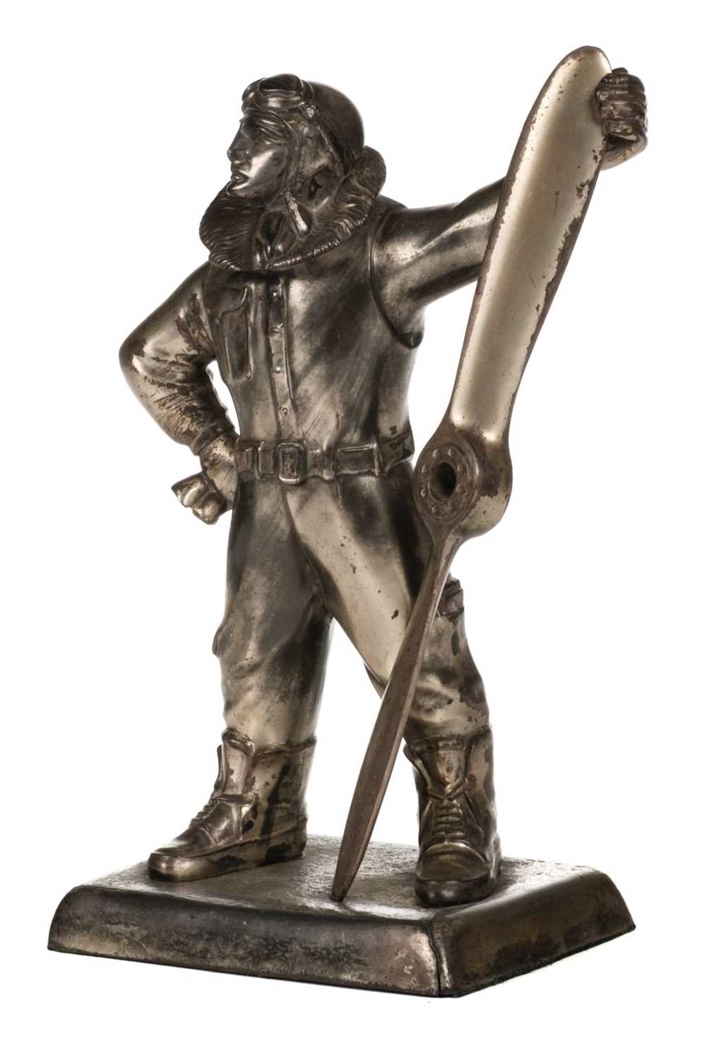 Lot 4 - Airman Table Lighter Deskpiece, circa 1930s