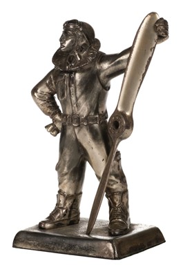 Lot 4 - Airman Table Lighter Deskpiece, circa 1930s