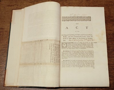 Lot 37 - Buckinghamshire. Sammelband of 18 enclosure acts, 18th-19th century