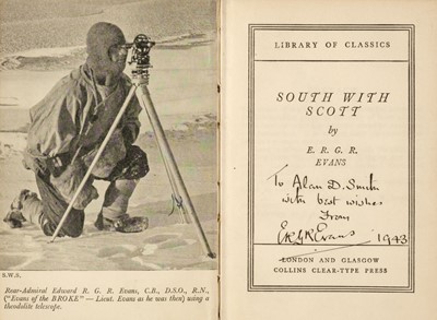 Lot 17 - Evans (Admiral Sir E.R.G.R.). South with Scott, 1924
