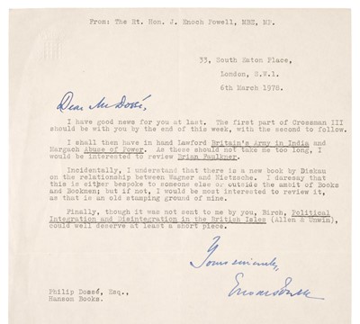Lot 170 - Powell (John Enoch, 1912-1998), Correspondence collection, April 1977 to August 1980