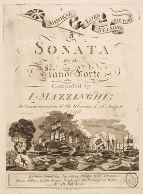 Lot 25 - Mazzinghi (Joseph). Admiral Lord Nelson's Victory, [1798]