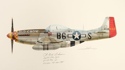 Lot 153 - Valo (John C., circa 1963-). 357th Fighter Group North American P-51D-10 Mustang, signed