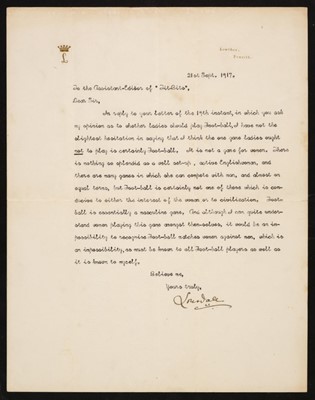 Lot 161 - Lowther (Hugh Cecil, 1857-1944, 5th Earl of Lonsdale). Two Typed Letters Signed, 1914 & 1917