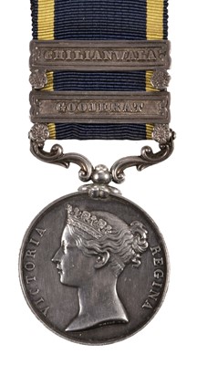 Lot 272 - Punjab 1848-49, two clasps, Chilianwala, Goojerat (J. Wilcher, 24th Foot.)