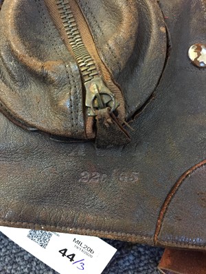 Lot 44 - Flying Helmets. A WWII B Type flying helmet and others