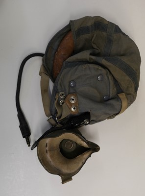 Lot 44 - Flying Helmets. A WWII B Type flying helmet and others
