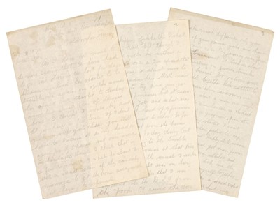 Lot 327 - WWI - Battle of the Somme. Autograph Letter Signed, 'John', Hut A5, Duke's Hill Con[valescent] Camp