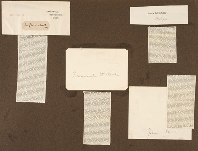 Lot 403 - Royalty, Politics & the Arts. An autograph album containing letters, inscriptions, signatures