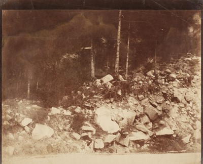 Lot 6 - Dijon (V., 19th century). Mountainous woodlands in France or Germany, c. 1854