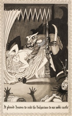 Lot 747 - Tealby (Norman, 1885-?). Two original artworks for an edition of Candide, by Voltaire, 1928