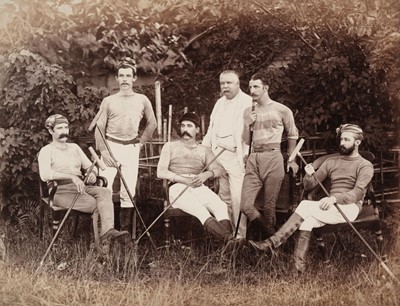 Lot 23 - Polo. A group of 25 medium & larger-format photographs of the Western polo players, mostly. c. 1890s