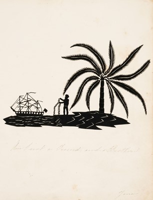 Lot 474 - Slavery. A scissor cut, circa 1820s-1830s