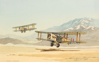 Lot 413 - Barnes (Barry). DH9A, watercolour and other aviation