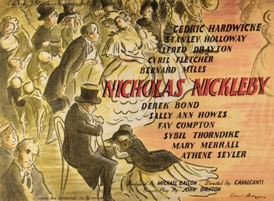 Lot 734 - Ardizzone (Edward, 1900-1979). Nicholas Nickleby, Ealing Studios, 1947