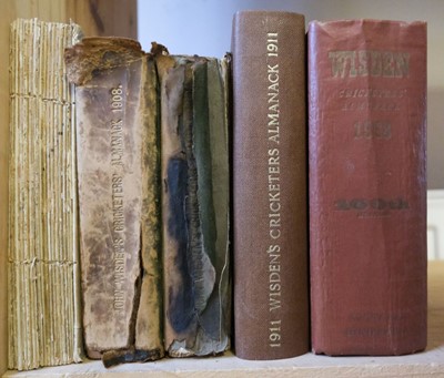 Lot 369 - Wisden's Cricketers' Almanack. 1908, 1910, 1911 & 1963