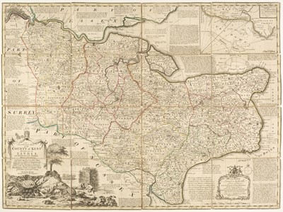 Lot 163 - Folding Maps. A collection of fourteen maps and guide books, mostly 19th century