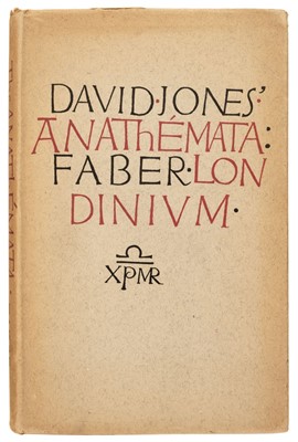 Lot 849 - Jones (David). The Anathemata, 1st edition, 1952