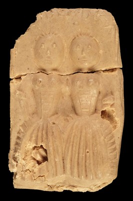 Lot 448 - Biddenden Maids. Commemorative biscuit, late 18th-early 19th century?