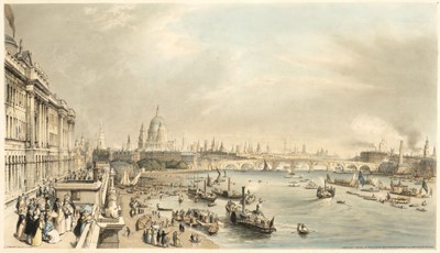 Lot 272 - London. Parrott (William), Six lithographic views of London, 1841
