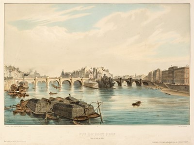 Lot 210 - France. Arnout (Jules). Vue du Pont Neuf, 1844