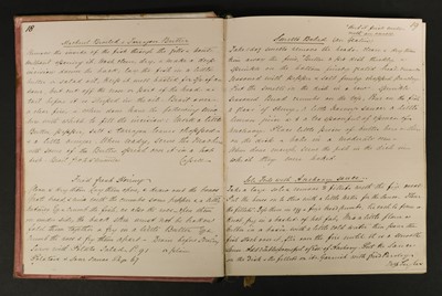 Lot 366 - Manuscript Cookery Book. A mid/late 19th century recipe book
