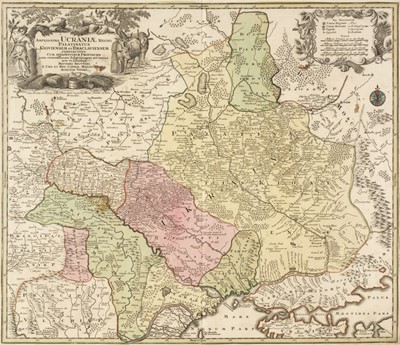 Lot 196 - Ukraine. Lotter (T. C.), Amplissima Ucraniae Regio..., Augsburg, circa 1740