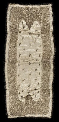 Lot 285 - Turkish embroidery. A metalwork embroidered runner, 19th century, & others