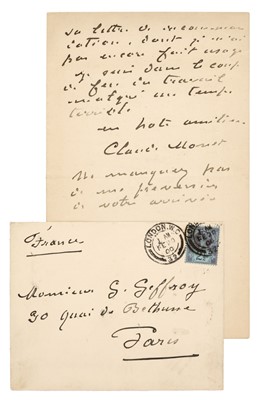 Lot 585 - Monet (Claude, 1840-1926).