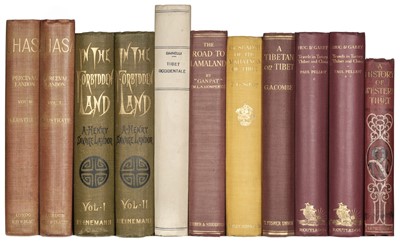 Lot 66 - Landon (Perceval). Lhasa, 1st edition, 1905, & 7 others on Tibet
