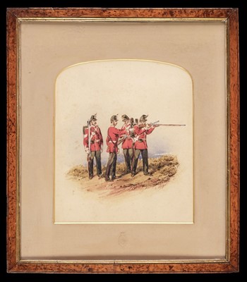 Lot 257 - Norie (Orlando,  Huntingdonshire Regiment watercolour