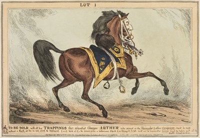 Lot 215 - Heath (William). Four caricatures, 'Lots 1 - 4'Thomas McLean, 1829